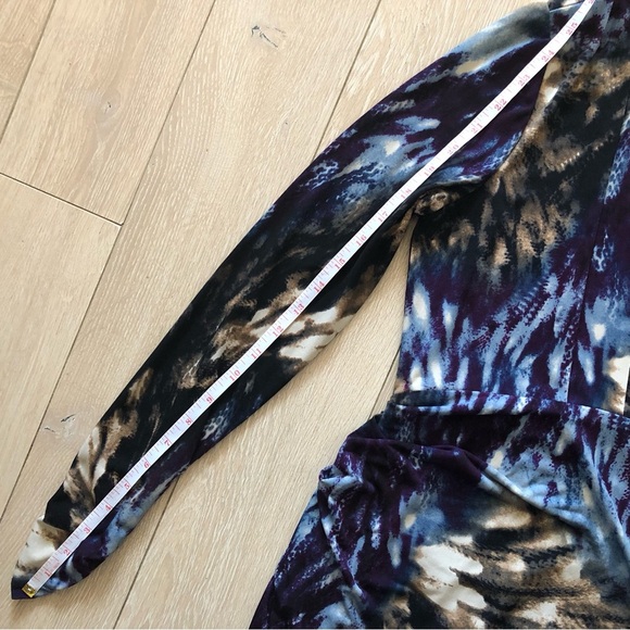 M60 Miss Sixty V Neck Faux Wrap Bodycon Dress Size 4 - Picture 7 of 14